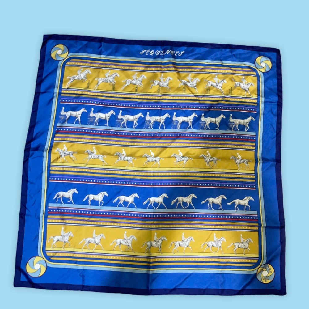 Hermès Sequences equestrian scarf